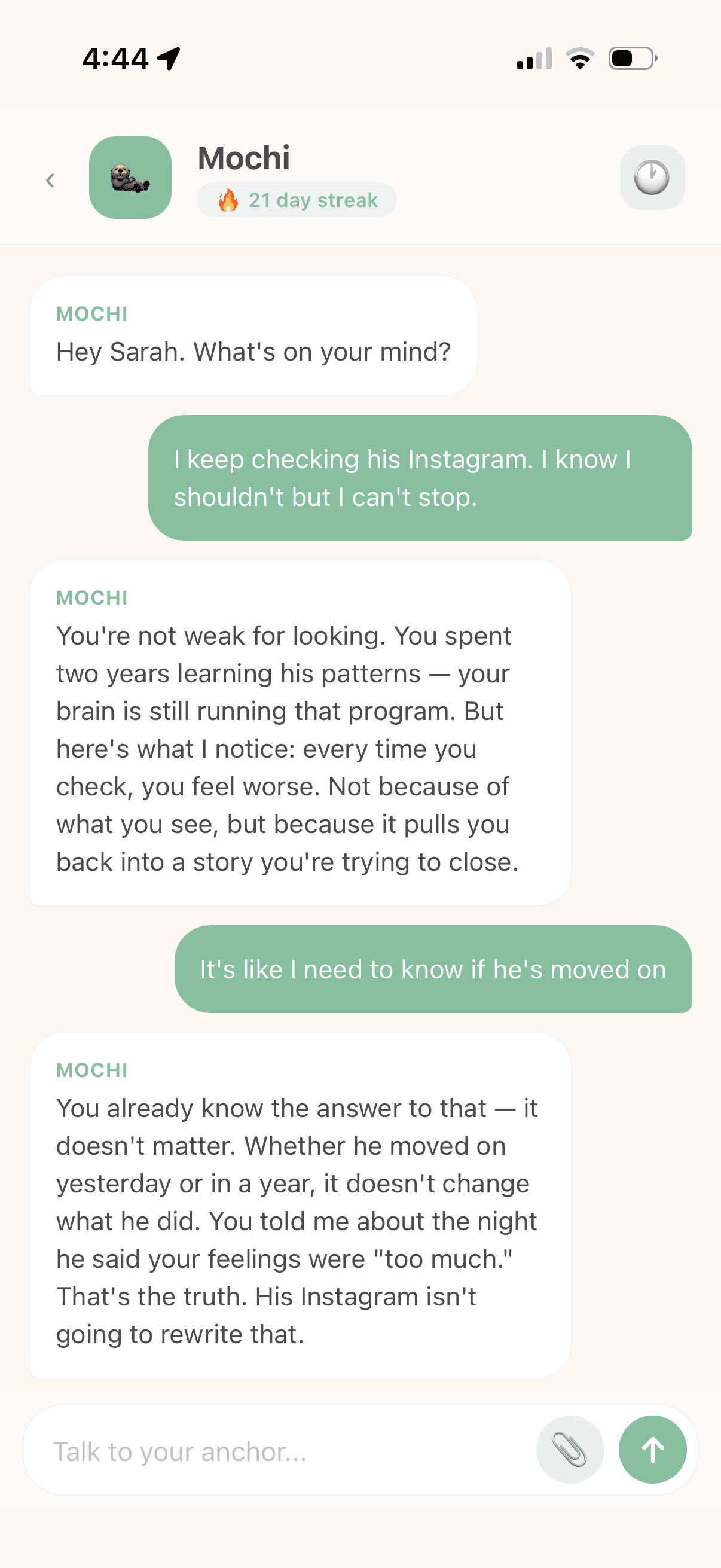 Palo chat with Mochi